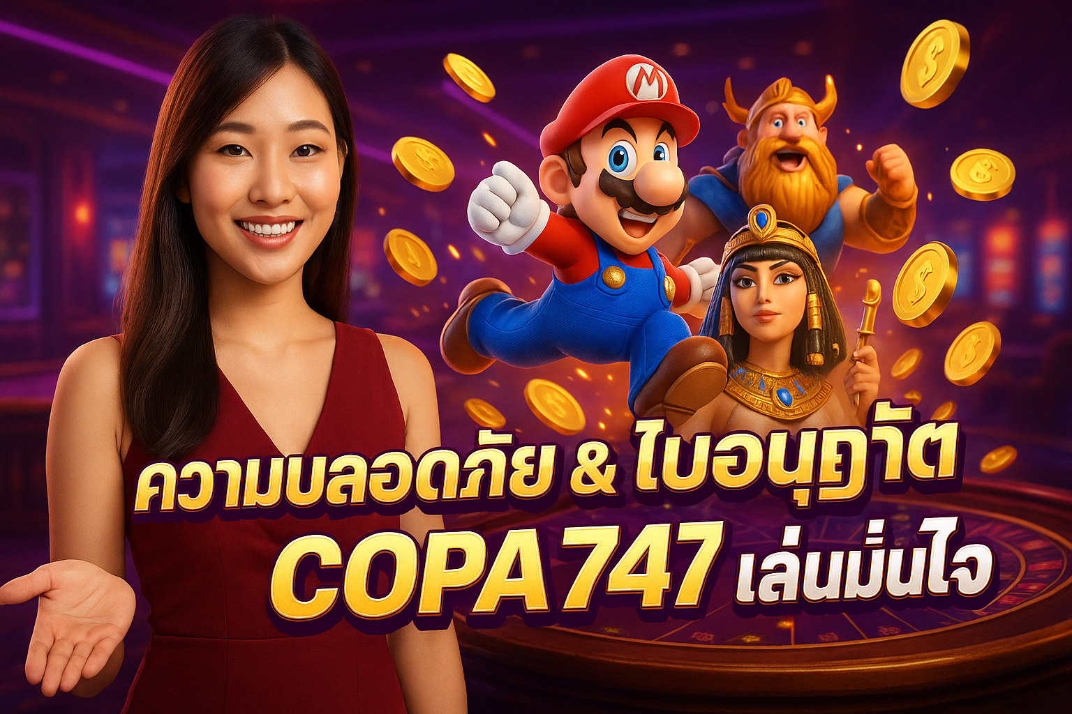 ความปลอดภัย & ใบอนุญาต COPA747 เล่นมั่นใจ